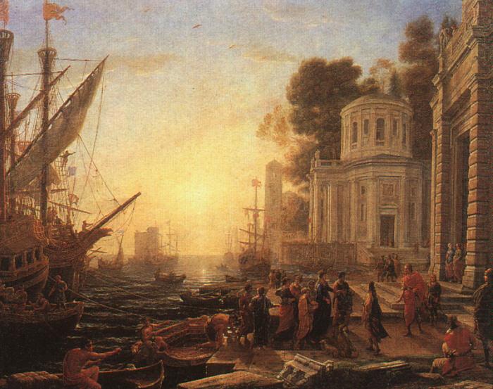 The Disembarkation of Cleopatra at Tarsus, Claude Lorrain